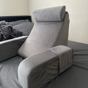 Gray Contoured Support Pillow for Bedding